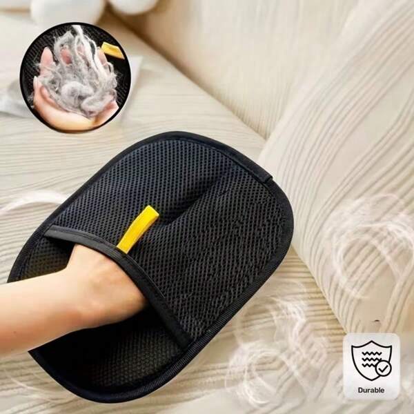 Conjunto com 2 Peças (Luva Removedora de Pelos de Animais de Estimação e Escova de Limpeza Oral para Animais de Estimação) Removedor de Pelos Doméstico, Removedor de Pelos Esférico - Removedor de Pelos de Animais de Estimação e Escova, Adequado para Cães, Móveis, Roupas - Adsorção Eletrostática de Plástico Durável, Sem Necessidade de Eletricidade, I