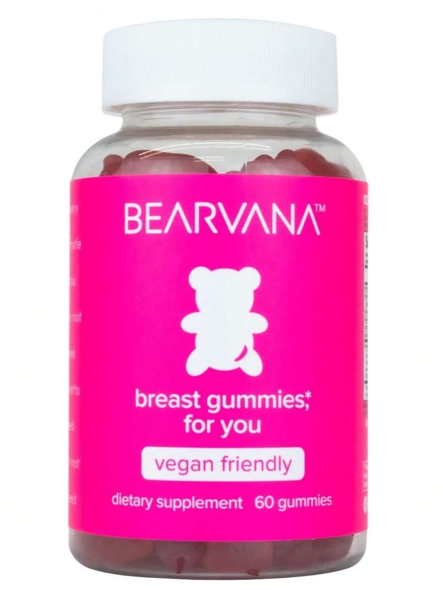BEARVANA Women's Multivitamin Gummies Top & Peach Support - Includes Herbal Extracts & Essential Vitamins - Berry Flavor - 60 Gummies - 頂級支援 - 查看 1