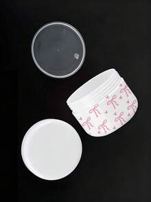 白色蝴蝶結旅行分裝瓶，適用於乳霜、乳液及其他護膚產品，可重複使用，適合存放卸妝產品、泥膜、身體乳液、護手霜等，海灘、夏季、郵輪及各種旅行必備，也適合送給朋友、家人、好朋友或同學的禮物 - 彩色 - 查看 10