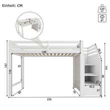 Bed Frame For Baby 90x200cm –  Entry And Integrated Storage - 白色 - 查看 10