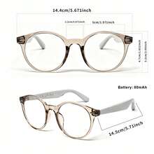 SENBONO Multifunctional Smart Glasses, Translation Glasses, Supports Multi-Language APP Translation, New Unisex Multifunctional Audio Glasses, Built-In Microphone And Speaker, High-Definition Calls And Music Playback, Suitable For Travel And Leisure - View 8