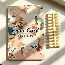 160/216/320 Color Nail Polish Color Chart Book, With Blank Nail Color Test Strips Nail Polish Display Album, Professional Nail Salon Color Chart Display Board, Suitable For Nail Art Supplies - Multicolor - View 15