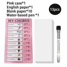 Daily Checklist Planner, Children's Chore List, Task Planning Board, Sliding, Detachable, Memo Board, Suitable For Children And Adults, Applicable For Home, Office, School, Hospital, Back To School Supplies - Multiple Styles - View 9