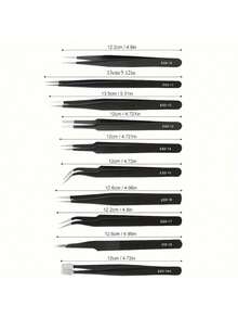 This Multi-Functional Tweezer Set Is Perfect For Various Delicate Tasks At Home! Made From Selected High-Quality Steel, It Is Strong And Resistant To Bending. The Finely Polished Tips Allow For Easy Gripping Of Small Parts, Hair, And Debris. Excellent Value - Tweezers Set - View 4