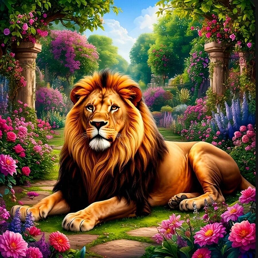 1pc DIY 5D Diamond Painting Kit, Suitable For Adults And Beginners, Craft Supplies, Applicable For Living Room, Bedroom, Office, Wall Decor Art - round diamond - View 1