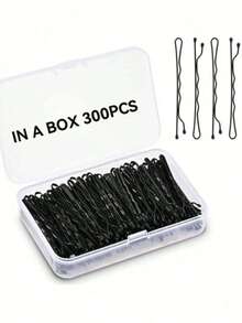 150pcs Solid Color Straight Bob Hair Clips, Suitable For Daily Use And Perming/Dyeing, Summer Beach Travel Essential, Halloween Gold Hair Accessories - Black - View 15