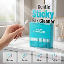 Introducing A Brand New Reusable Adhesive Cotton Swab, Specifically Designed For Earwax Removal. Each Box Contains 24 Pieces, Offering Two Size Options: A Small Size Suitable For Children And Women, And A Large Size Designed For Adult Men. This Professional-Grade Tool Features A Built-In Adhesive Tip, Making The Cleaning Process Easy And Convenient, An Ideal Choice For Home Earwax Removal. - Multicolor - View 3