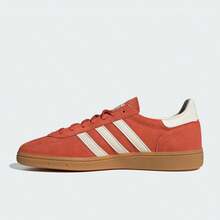 Adidas Originals HANDBALL SPEZIAL Comfortable Versatile Mid-Top Sneakers Unisex - Brick Red - View 6