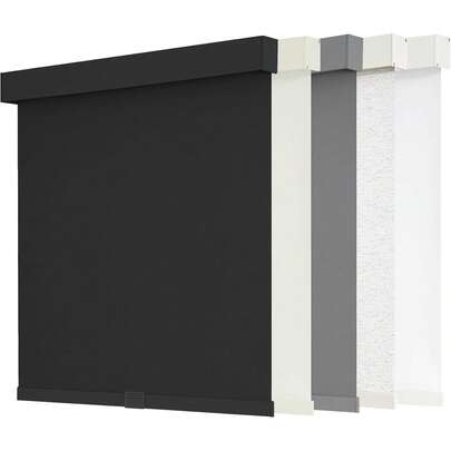 Persianas enrollables blackout sin cordón para ventanas, persianas con parada libre y cenefa, tela con aislamiento térmico, protección UV, variante de tejido natural 1