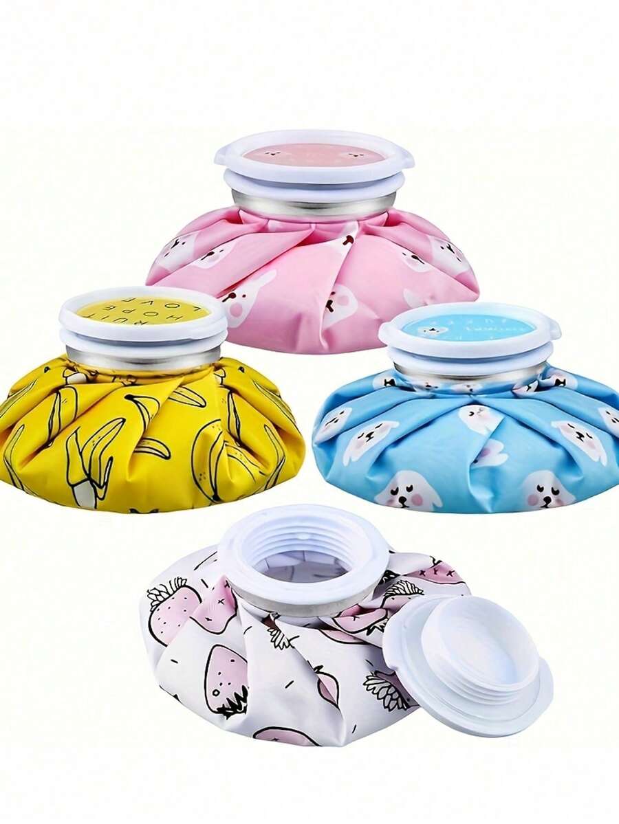 1/2 Cartoon Fabric Ice Pack Foldable Portable Cold And Hot Compress Ice Pack Physical Cooling Therapy Bag Water Injection Ice Pack - View 1