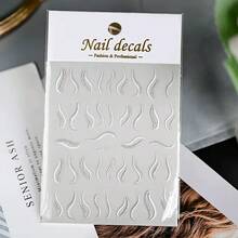 1pc Eye Sticker - Silver Metallic Shiny Wings & Geometric Pattern, Waterproof, Long-Lasting, Skin-Friendly, Suitable For Stage/Party/Creative Makeup, Personalized Exquisite Eye Makeup, High-Value Shiny Eye Makeup Sticker - Silver - View 7
