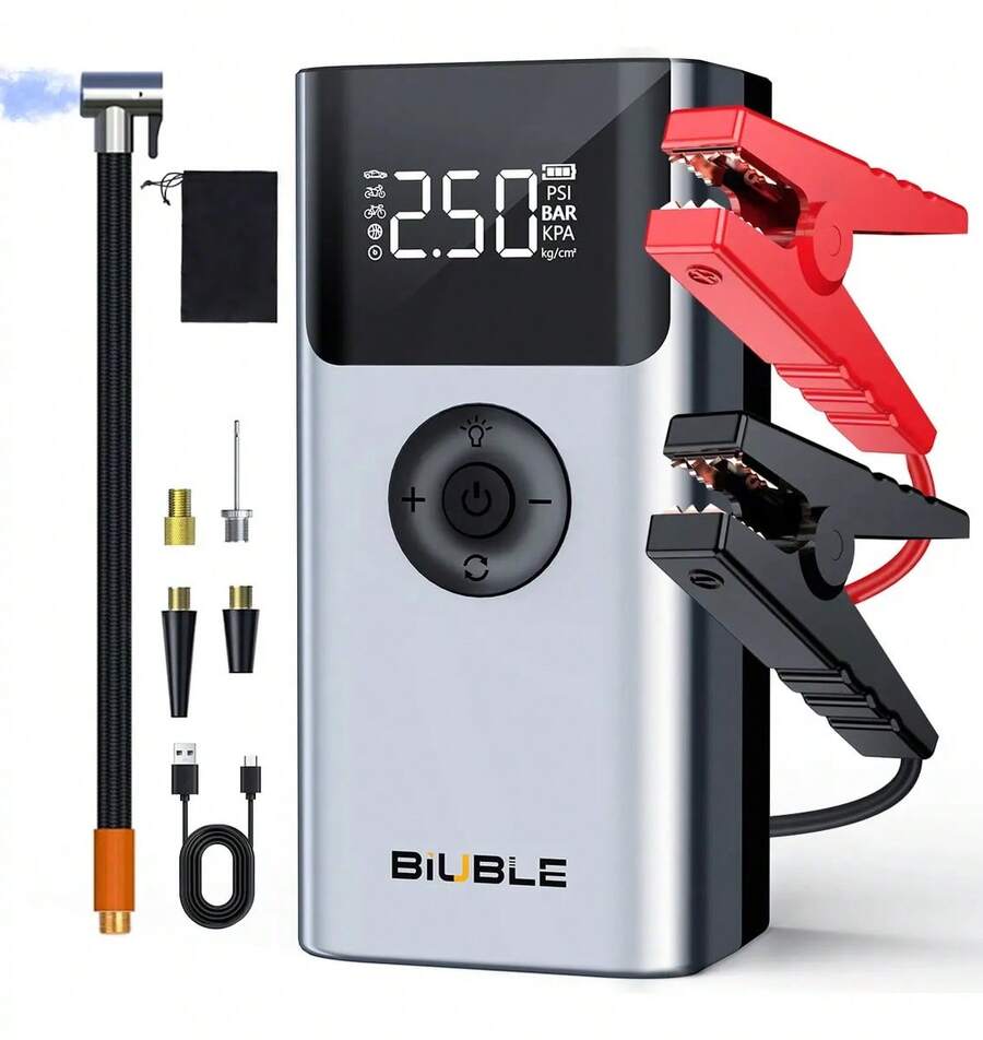 Car Jump Starter - Silver-gray - View 1