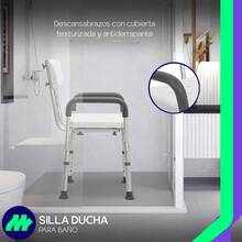Bathroom Support Seating - White - View 4