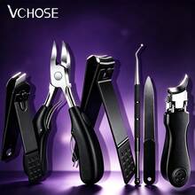 VCHOSE Thick Nail Clipper Set, Fingernail And Toenail Trimmers, Ultra-Sharp Stainless Steel Tools, Wide Mouth Design Suitable For Thick Nails, Universal For Men, Women, Children And Elderly, 2/3/5/6 Pieces Set - Multicolor - View 1