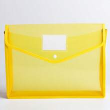 Carpeta expandible de plástico, bolsa sobre transparente con cierre de presión, sin divisores, gran capacidad, múltiples colores disponibles, adecuada para tamaño A4/Carta (color aleatorio) - 1 ud. - Ver 15