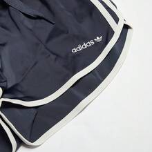 Adidas Women's Classic Retro Comfortable Sports Casual Drawstring Shorts JC8895, Summer - Dark Blue - View 3