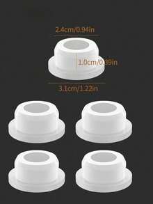 2/4/8pcs Plastic Sink Hole Overflow Cover For Kitchen & Bathroom, Basinim Bathtub Drain Stopper, Circular Basin Overflow Ring (Suitable For Aperture 22-24mm), Mother's Day, Father's Day Home Bathroom Decor Fall Decor Back To School - Multicolor - View 2