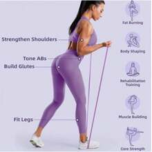 Elastic Resistance Band Exercise Expander Stretch Fitness Rubber Band Pull-Up Assist Band For Training Pilates Home Gym Workout - Multicolor - View 10