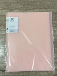 1件 A4 30頁透明文件夾，學生文件收納夾，可用於存放學習資料、考卷、隨機封面卡，返校用品 - 彩色 - 查看 12