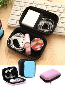 1pc Memory Card Game Box,Card Storage Sleeve,Board Game Tarot Card,Poker Card Protective Case,Digital Accessories Storage Box,Zipper Storage Bag,Coin Storage,Earphone/Data Cable Storage,Lipstick/Small Cosmetic Storage,Adult Gift,Birthday Gift Box. - Multicolor - View 2