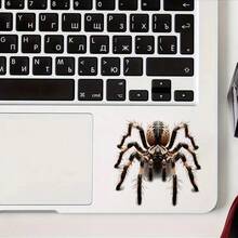 1Pc Tarantula Car Decal Sticker, Auto Vinyl Stickers For Cars, Creative Fake Spider Car Stickers For Rear Window, Trunk, Bumper, Motorcycle & Laptop - A - View 5