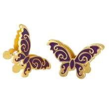 2pcs Creative Butterfly Shaped Metal Office Clips, Photo Clips, Document & Ticket Organizer, Money Clips, Small Size (Available In Antique Bronze/Green/Purple) - Clip - View 8