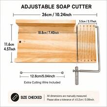 Wooden Soap Cutter With Stainless Steel Wire, Handmade Soap Cutting Tool, Wooden Soap Slicer For Cold Process Soap, DIY Soap Making Supplies - Wooden Soap Cutter - View 3