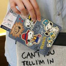 Snoopy Cartoon Passport Holder, Multifunctional Travel Document Organizer, Portable Wallet With Cash And Card Slots - Multicolor - View 9