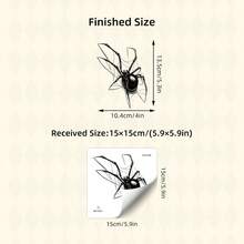 1Pc Tarantula Car Decal Sticker, Auto Vinyl Stickers For Cars, Creative Fake Spider Car Stickers For Rear Window, Trunk, Bumper, Motorcycle & Laptop - A - View 12
