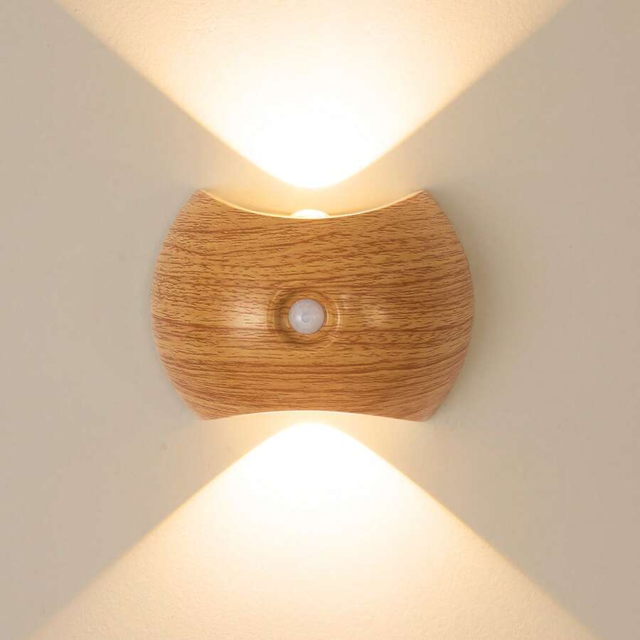 1/2/4件組雙頭LED感應壁燈 智能LED小夜燈 室內磁吸感應壁燈 電池供電 可調色溫與亮度 適用走廊、浴室、臥室、居家裝飾