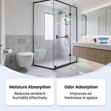 1pc, 3pcs, 5pcs Fresh Fragrance Moisture Absorber Box With Visible Water Collection Design, Disposable Anti-Mold Dehumidifier Desiccant Box Multi-Pack For Home Humidity Control, Odor Removal And Moisture-Proof Container, Suitable For Wardrobe, Cabinet, Shoe Rack, Drawer, Bedroom, Bathroom, Kitchen, Dorm, Apartment, Storage Room, Basement, Garage, RV, Bookshelf, Clothing Storage And Office Use (New, Old And Upgraded Versions Shipped Randomly, New And Upgraded Versions Have 20g Extra As Free Gift, No Additional Charge. Please Use With Confidence)) - View 9