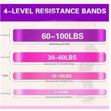 Elastic Resistance Band Exercise Expander Stretch Fitness Rubber Band Pull-Up Assist Band For Training Pilates Home Gym Workout - Multicolor - View 11