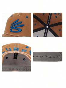 Under Armour Mũ lưỡi trai thể thao unisex APAC Curry Cap 26 mùa hè mới, thêu phối màu tương phản, chống nắng, 6014305-253 - màu nâu - Xem 3