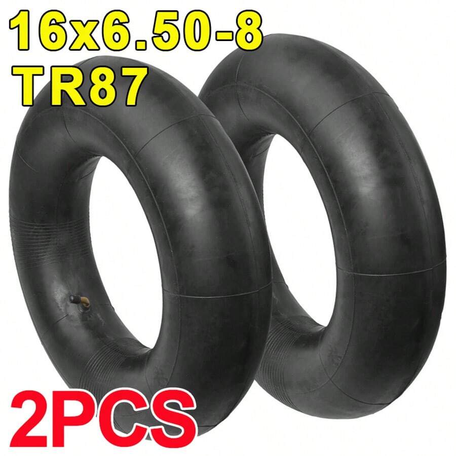 2x Inner Tube 16x6.5-8 Innertube 16x6.50-8 Garden Ride On Lawn Mower TR87 Valve - 2Pcs - View 1