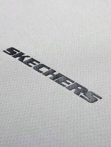 Skechers Men's Basic Crew Neck Cooling Quick-Dry Short Sleeve T-Shirt For Commuting And Fitness - Grey - View 9