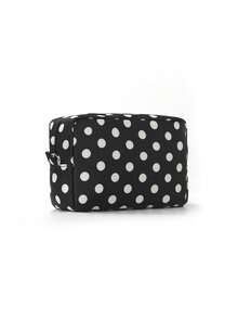 Tas Kosmetik Perjalanan Motif Polka Retro, Tas Penyimpanan Makeup Tahan Air, Tas Perlengkapan Mandi dengan Resleting Luas untuk Gym, Perjalanan Akhir Pekan, dan Aksesori Sehari-hari - MultiWarna - View 10