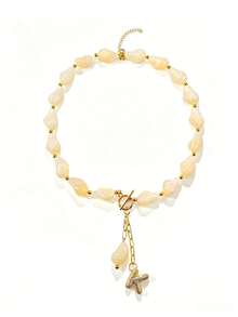 1Pc Chunky Beaded Choker Necklace For Women Statement Necklace With Gold LettersAdjustable Beach Summer Jewelry Boho Necklaces - 1pc - View 13
