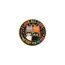 Funny Cat Quote Lapel Enamel Pins And Brooches Badge Pins For Backpacks Bags Backpack Cool Decoration Friend For Gifts - Multicolor - View 13