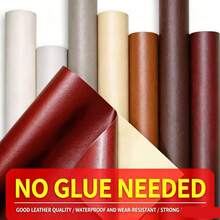 1 Piece Of Cuttable Leather Repair Patch, Leather Repair Kit, Self-Adhesive Leather Repair Sticker, Perfect For Sofas, Car Seats, Office Chairs, Furniture, Handbags, Boat Seats, Armchairs, Shoes, Jackets, Etc. - Available In Multiple Colours - 40x200cm / 15.8x78.8in - View 1