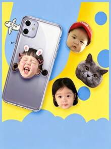 Custom Phone Case With Foldable Stand, Universal Phone Airbag Stand With Rotatable Feature, Kids Pet Celebrity Cartoon Customization, Acrylic Phone Stand - Multicolor - View 7