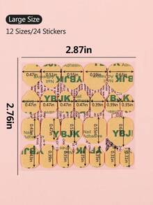 YBJK 30pcs High-Quality Waterproof Odorless Double-Sided Transparent Nail Stickers, Strong Adhesion & Breathable, Suitable For Fixing False Nails, Nail Art Decoration And DIY Crafts, Great Gift For Women - 30pcs - View 7