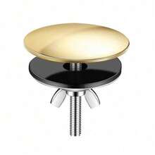 1pc Sink Tap Hole Cap,Stainless Steel Flat Tub Drain Stopper, Easy Install Leak-Proof Plug, For Bathtub And Kitchen Basin, Decorative Odor-Proof Cover, Multi-Purpose Hole Plug - A - View 12