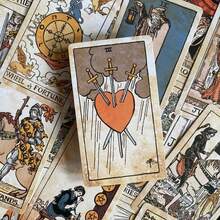 12x7cm Vintage Classic Rider-Waite Tarot Cards, English Language, With Guidebook, Tarot Card Game For Enthusiasts, Divination And Prediction Card Game - Multicolor - View 2