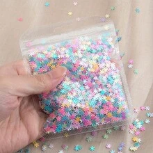 20G Dreamy Candy Color Five-Pointed Star/Heart/Snowflake/Rabbit Shaped Sequins For DIY Drip Glue Resin Filling Material, DIY Sequin Decoration, Jewelry Making Parts - Multicolor - View 7