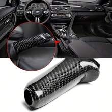 1pc Carbon Fiber Color Handbrake Handle Cover For BMW E46 E90 E92 E60 E61 F20 F22 F30 F32 Series, Easy To Install, Durable And Stylish - A - View 11