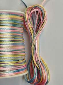Silk Thread Satin Cord 2mm - 5 Meters Various Colors - 多色1170 - 查看 1