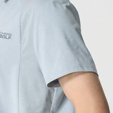 Skechers Camiseta polo de manga corta para hombre, serie de golf, con cuello tipo polo, diseño raglán, tejido de malla y secado rápido - Celeste - Ver 5