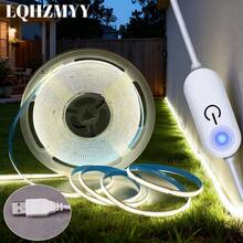 USB Powered COB Light Strip Set, Touch Dimming - Long Press To Adjust Brightness, 3 Color Temperatures Available For Birthday And Space Halloween Theme Occasions - Soft Light For TV Backlight, Bedroom - 彩色 - 查看 3