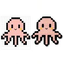 [DIY Pixel Bead Crochet Kit]Pixel Octopus Crochet Kit, Suitable For Beginners Adult Handmade Semi-Finished Product Set. Includes Full Set Of Tools (Random Color Accessories) And English Guide. No Bead Template Needed. Crochet To Get Pixel Style, Can Make Keychains, Pendants - DIY Crochet Kit - View 13
