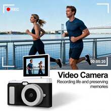 Kamera Digital, Baterai 600mAh, Kamera Digital Definisi Tinggi, Perlengkapan Perjalanan Penting, Kamera Portabel, Kamera Kompak, Desain Ringan, Kamera Modis, Cocok Untuk Pelancong dan Pecinta Fotografi, Dilengkapi Kartu Memori 32GB - X3 (dengan kartu) - View 7